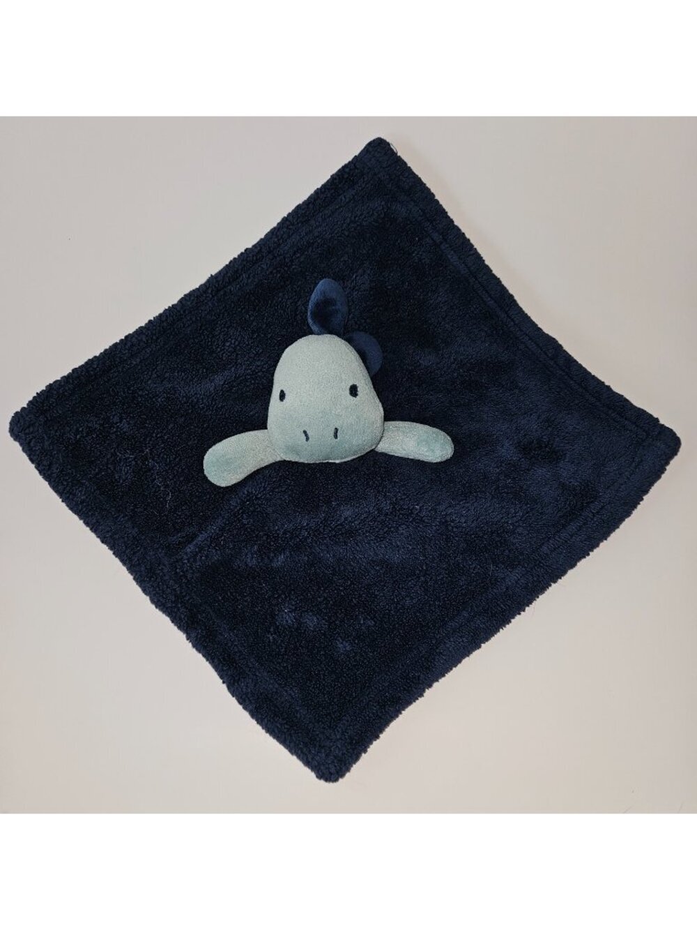 Baby Gear Blue Dinosaur Lovey Soft Fleece Baby Toy 12.5"x12.5"